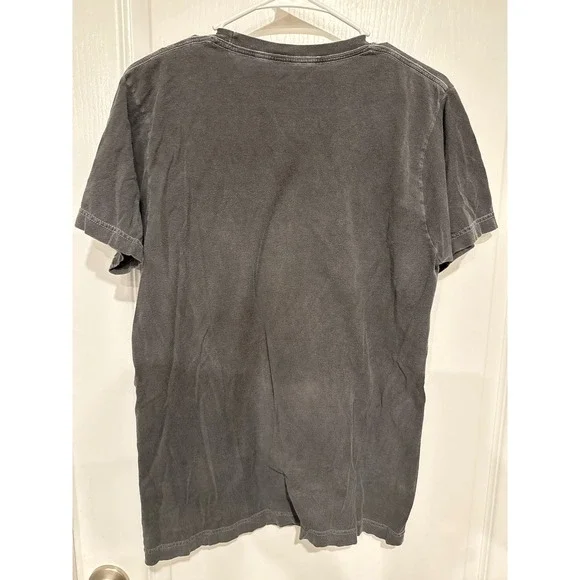 Def Leppard Hysteria Graphic T-Shirt Mens Small Med Faded Black Union Jack Tee - Picture 3 of 3